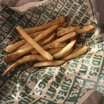 Wingstop - This has to be a joke! For a Chicken Sandwich Combo looks like i just got the crumbs and refried - Chicken Wings Near Me - Omaha, Nebraska