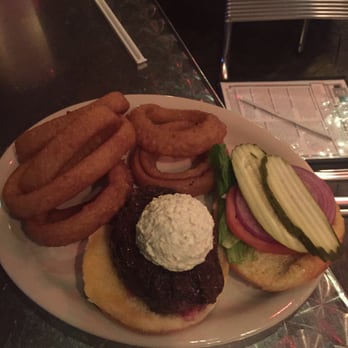 Vortex Bar & Grill - Black and Blue sided with onion rings - American Near Me - Atlanta, Georgia Vortex Bar & Grill - Black and Blue sided with onion rings - American Near Me - Atlanta, Georgia