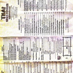 Thai BBQ & Noodle - Menu