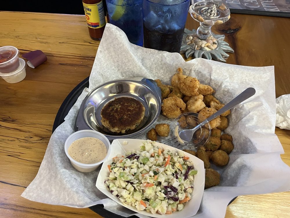 Food from K & M Seafood Market and Grill
