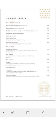 Menu photo 1 La Cancilleria Matamoros, TAM