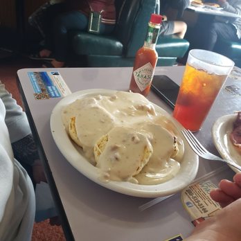 Dean's Homestyle Cafe - Big biscuits and gravy my guy drooled over! - American Near Me - Clackamas, Oregon