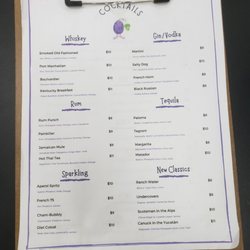 Alter Ego Comics - Cocktail lists