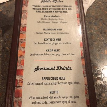 Kopper Kettle - Cocktail menu - Burgers Near Me - Washington, Pennsylvania