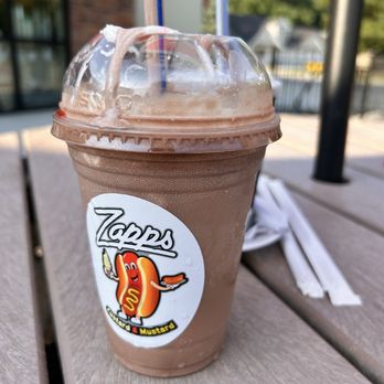 Zapps Custard And Mustard - Very thick milkshake - Ice Cream & Frozen Yogurt Near Me - Painesville, Ohio Zapps Custard And Mustard - Very thick milkshake - Ice Cream & Frozen Yogurt Near Me - Painesville, Ohio