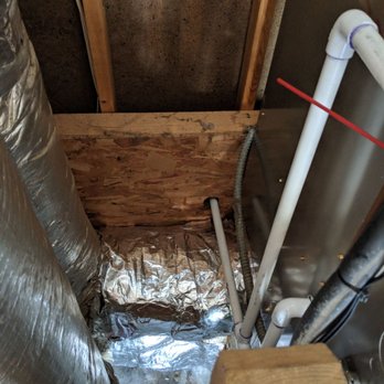 Howell's Heating & Air Conditioning - Old duct connection for ventilator removed and patched. - Heating & Air Conditioning/HVAC Near Me - Ashland, Virginia