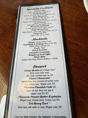 Menu photo 2 Phoebe's Restaurant & Coffee Lounge Syracuse, NY