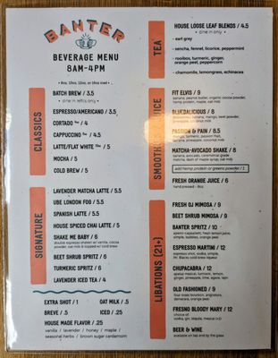 Menu photo 3 Banter Bellingham, WA Menu photo 3 Banter Bellingham, WA
