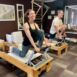Contra Costa Pilates Center - Front split duo on a Saturday morning