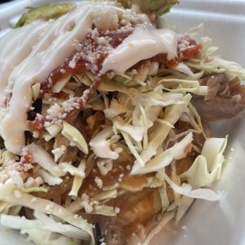 Tacos Los Carnales - Carnitas sope - Tacos Near Me - Upland, California Tacos Los Carnales - Carnitas sope - Tacos Near Me - Upland, California