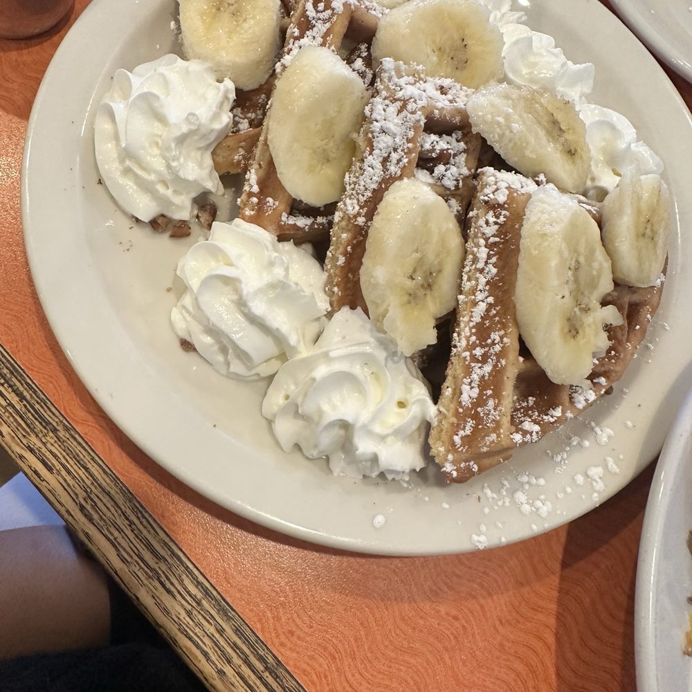 Yolkizz Cafe - Banana nut waffles - Breakfast & Brunch Near Me - Edmond, Oklahoma Yolkizz Cafe - Banana nut waffles - Breakfast & Brunch Near Me - Edmond, Oklahoma
