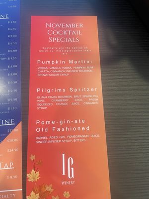 Menu photo 2 IG Winery & Tasting Room Cedar City, UT