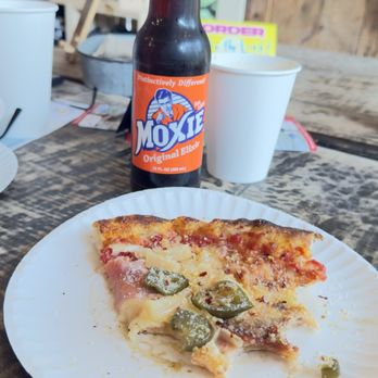 Owen’s General Store - Hot slice of pizza and a Moxi - Grocery Near Me - Lincolnville, Maine