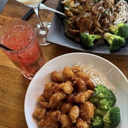 Orange chicken and Mongolian Beef Orange chicken and Mongolian Beef