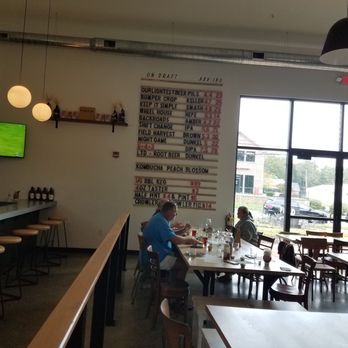 Field Brewing - Limited release beers on board by bar - Brewpubs Near Me - Westfield, Indiana