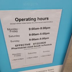 Walgreens - Hours for the pharmacy