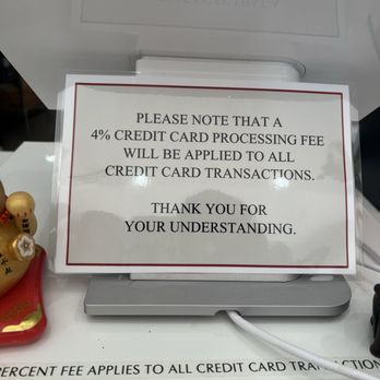 Chatramue OC - 4% charge on all transaction but still charge tax on the bills? - Tea Rooms Near Me - Westminster, California Chatramue OC - 4% charge on all transaction but still charge tax on the bills? - Tea Rooms Near Me - Westminster, California