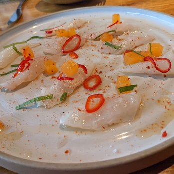 Husk - Seabass crudo - American Near Me - Charleston, South Carolina Husk - Seabass crudo - American Near Me - Charleston, South Carolina