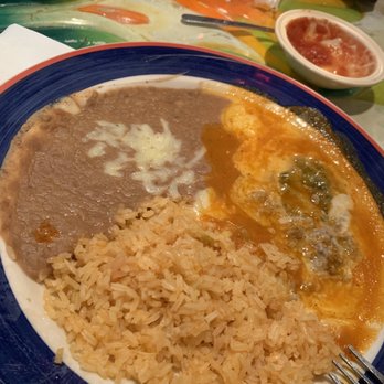 Mi Pueblo 8 - A small piece of pepper, rice, and beans (Chile Relleno). - Specialty Food Near Me - Batesville, Mississippi
