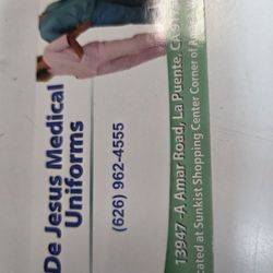 De Jesus Medical Uniforms - Business Card;)