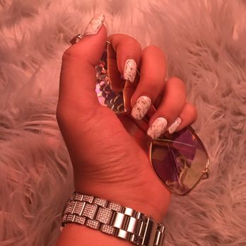 Shears-n-Brushes - Beautiful Marble Nails - Hair Salons Near Me - Summerville, South Carolina