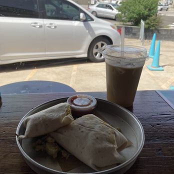 Fort Smith Coffee Co - burrito and drink - Coffee & Tea Near Me - Fort Smith, Arkansas