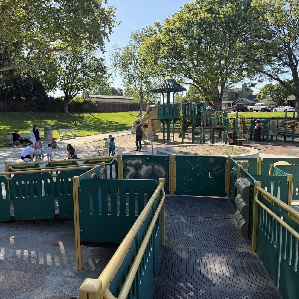 Everett Alvarez Jr. Park - View of big kid structure from little kid structure - Parks Near Me - Santa Clara, California Everett Alvarez Jr. Park - View of big kid structure from little kid structure - Parks Near Me - Santa Clara, California