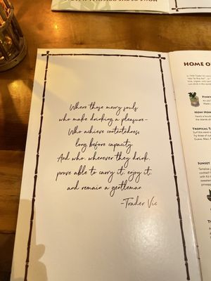 Menu photo 1 Trader Vic's Emeryville, CA Menu photo 1 Trader Vic's Emeryville, CA
