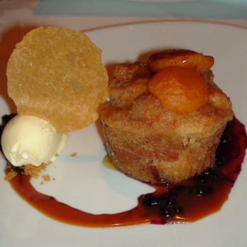 Gary Danko - Warm Louisiana Butter Cake with Caramelized Apricots, Huckleberry Compote and Vanilla Ice Cream - New American Near Me - San Francisco, California Gary Danko - Warm Louisiana Butter Cake with Caramelized Apricots, Huckleberry Compote and Vanilla Ice Cream - New American Near Me - San Francisco, California