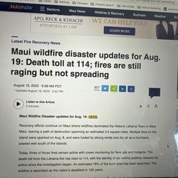 Cimi Morgan - Epic Realty - Maui still suffering