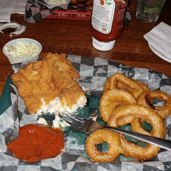 The Griffon - Fish and chips will not disappoint! Sub for onion rings!! (+1.00) - Pubs Near Me - Charleston, South Carolina The Griffon - Fish and chips will not disappoint! Sub for onion rings!! (+1.00) - Pubs Near Me - Charleston, South Carolina
