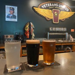 Veterans United Craft Brewery - L to R: Cat's Paw, Cup o' Joe, Hop Banshee