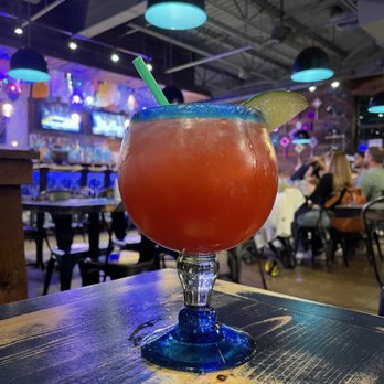 Azul Mexicano - Large strawberry margarita - Mexican Near Me - Charleston, South Carolina Azul Mexicano - Large strawberry margarita - Mexican Near Me - Charleston, South Carolina