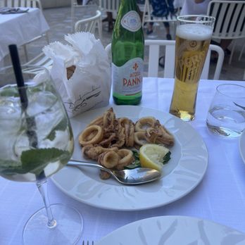 Trattoria da Armandino - Calamari hugo spritz - Italian Near Me - Praiano, SA Trattoria da Armandino - Calamari hugo spritz - Italian Near Me - Praiano, SA