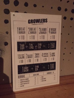 Menu photo 1 Growlers Buenos Aires, C