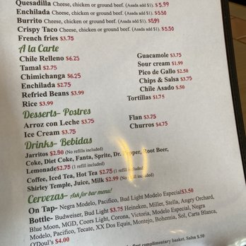 Sin Pancho Mexican Restaurant & Bar - Menu Page 4 - Kids Menu, A La Carte, Desserts, and Drinks - Mexican Near Me - Auburn, Washington Sin Pancho Mexican Restaurant & Bar - Menu Page 4 - Kids Menu, A La Carte, Desserts, and Drinks - Mexican Near Me - Auburn, Washington