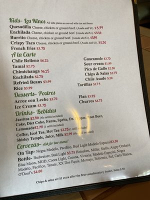 Menu photo 3 Sin Pancho Mexican Restaurant & Bar Auburn, WA Menu photo 3 Sin Pancho Mexican Restaurant & Bar Auburn, WA