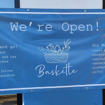 Baskette - Signage (11/25/23) - Cafes Near Me - Seattle, Washington