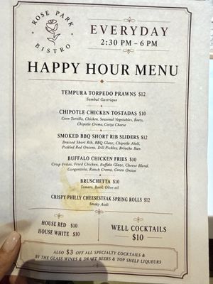 Menu photo 2 Rose Park Bistro Roseville, CA