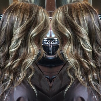 Bombshell Studio of Hair - Balayage with color melting for dimension. - Hair Salons Near Me - Maumee, Ohio Bombshell Studio of Hair - Balayage with color melting for dimension. - Hair Salons Near Me - Maumee, Ohio
