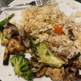 Steak & Chicken Hibachi after I already ate a few bites! Steak & Chicken Hibachi after I already ate a few bites!