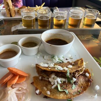 Caldera Brewery & Restaurant - Taco special, minus one taco and IPA flight. - Brewpubs Near Me - Ashland, Oregon Caldera Brewery & Restaurant - Taco special, minus one taco and IPA flight. - Brewpubs Near Me - Ashland, Oregon