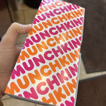 Dunkin' - a hand holding a box of dunkin donuts - Donuts Near Me - Cranberry Township, Pennsylvania Dunkin' - a hand holding a box of dunkin donuts - Donuts Near Me - Cranberry Township, Pennsylvania