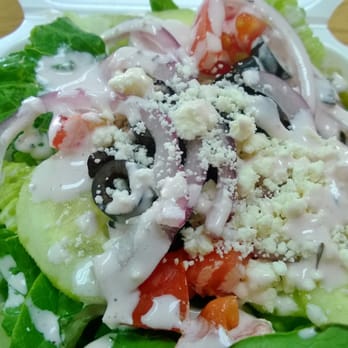 Giant New York Pizza - Side Salad - Pizza Near Me - Santee, California Giant New York Pizza - Side Salad - Pizza Near Me - Santee, California