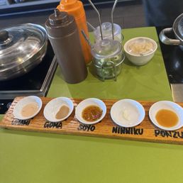 Sauce choices