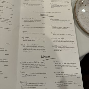 La Scala - Menu - Italian Near Me - Baltimore, Maryland