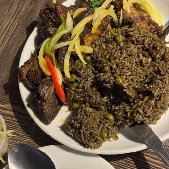 Gou Restaurant - Fried goat, fried plantains and Haitian black rice - Haitian Near Me - Philadelphia, Pennsylvania