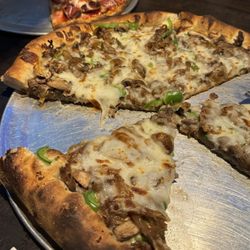 Arigna Irish Pub & Coal Fire Kitchen Bellingham - Pepperoni pizza on cauliflower crust and NUMBER 9 PIZZA