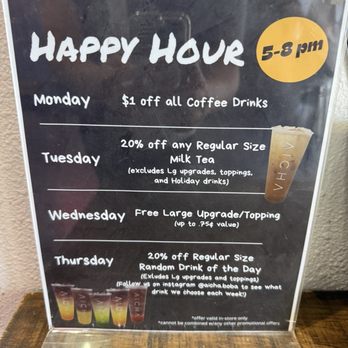 AiCha Boba - Happy Hour specials - Desserts Near Me - Mission Viejo, California AiCha Boba - Happy Hour specials - Desserts Near Me - Mission Viejo, California