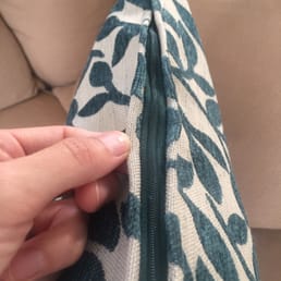 Zippers that pucker and ripple. We're not installed flat. Zippers that pucker and ripple. We're not installed flat.